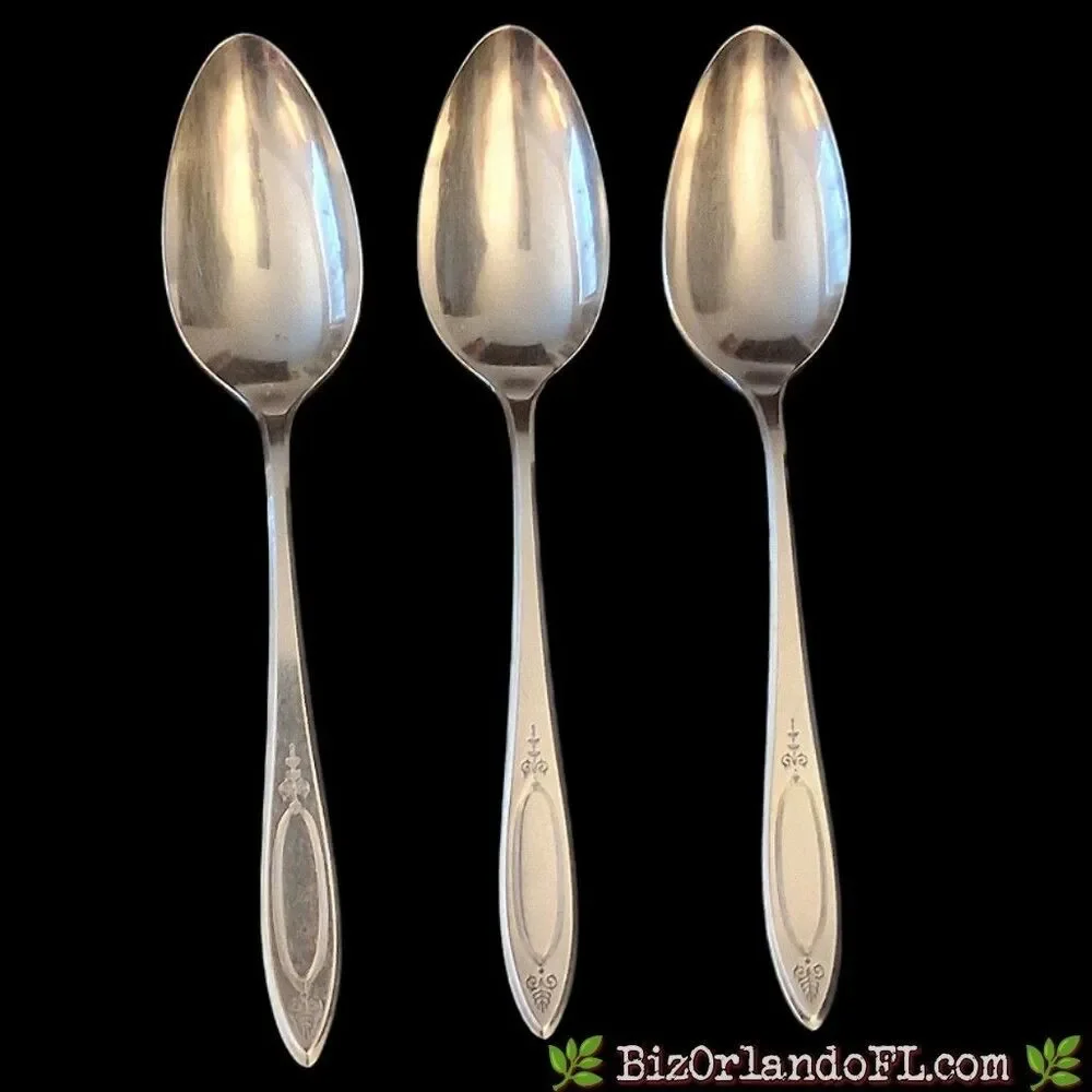 VINTAGE: Oneida Community Plate Serving Spoons Classic 1917